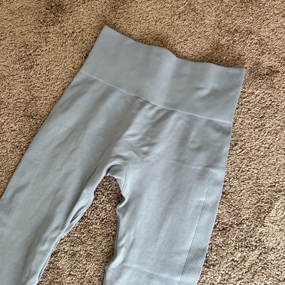 Set Active Sculptflex Seamless Leggings Light Green/Blue Athletic Pants - Picture 3 of 11